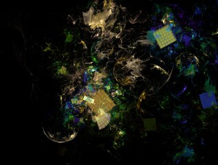 Imaginatory fractal background Image