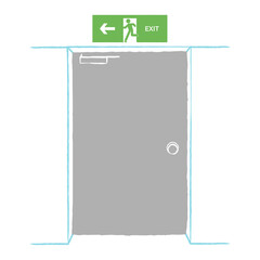 illustration of a emergency stairs