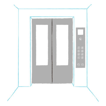 simple illustration of inside elevater