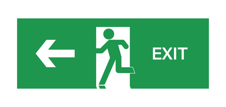 illustration of a emergency stairs mark