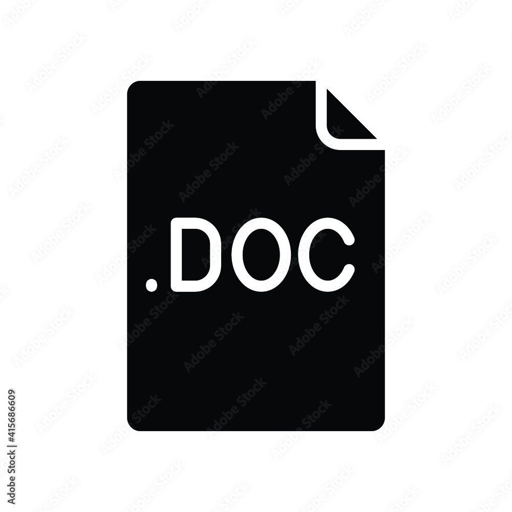 Aufkleber doc file format glyph icon. linear style sign for mobile concept and web design. simple solid symbol