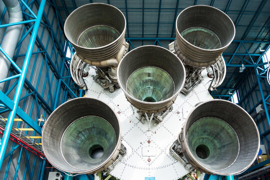 Top view of the rocket engine in the USA
