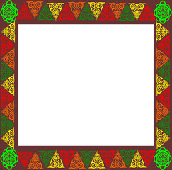 This image is a vector graphic image, can be used for backgrounds, clipart, engraving patterns, photo frames, etc. This image design uses a traditional Indonesian ethnic batik pattern.