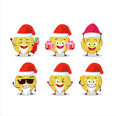 Santa Claus emoticons with slice of lulo cartoon character