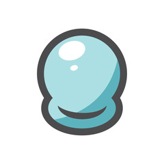 Vacuum glass cans Banks for vacuum procedures Massage jars Vector icon Cartoon illustration.