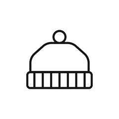 Winter hat icon design. vector illustration