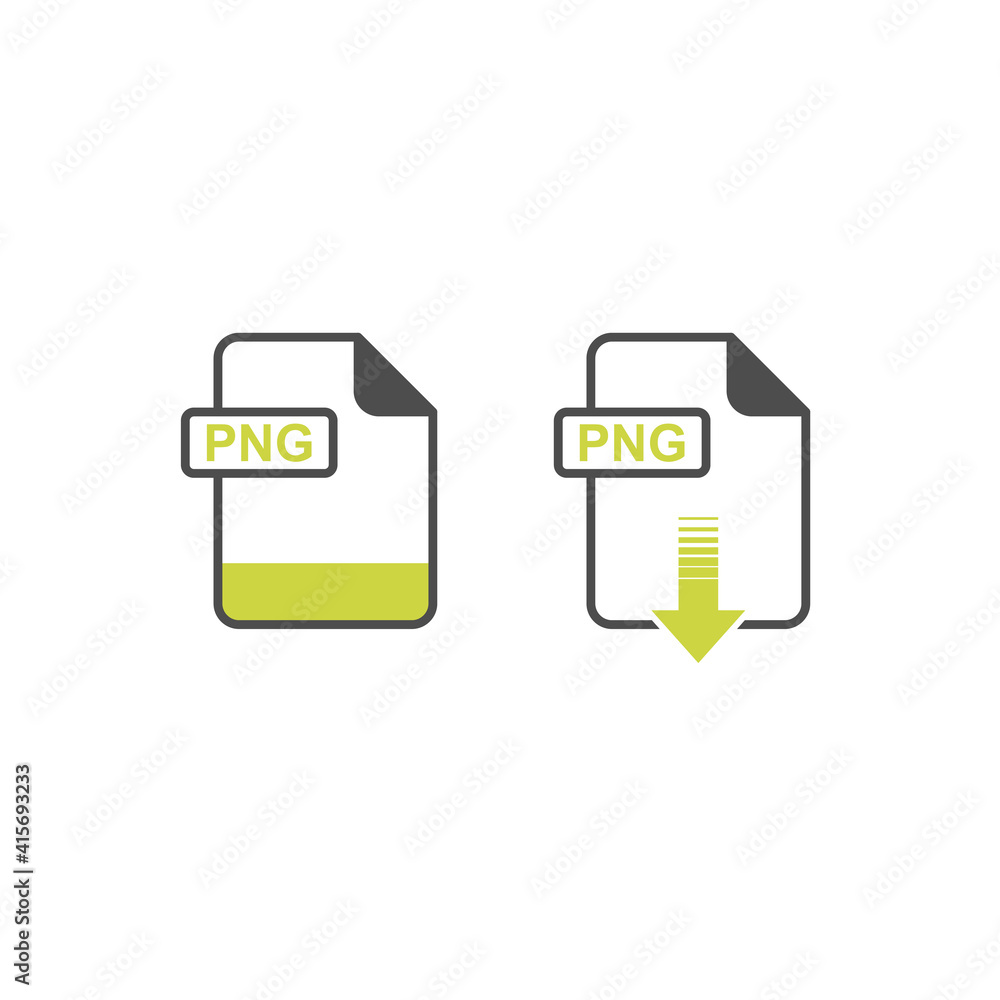 Poster png format download icon - format extension file icon vector illustration for web and graphics desig