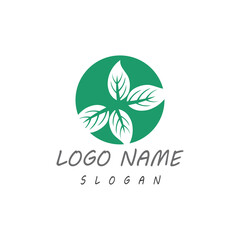 Leaf icon Vector Illustration design Logo template