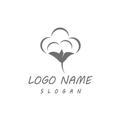 Cotton Logo Template vector symbol nature