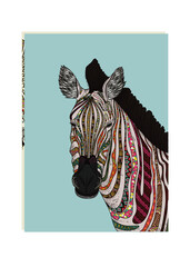 Creative zebra decorative painting vector