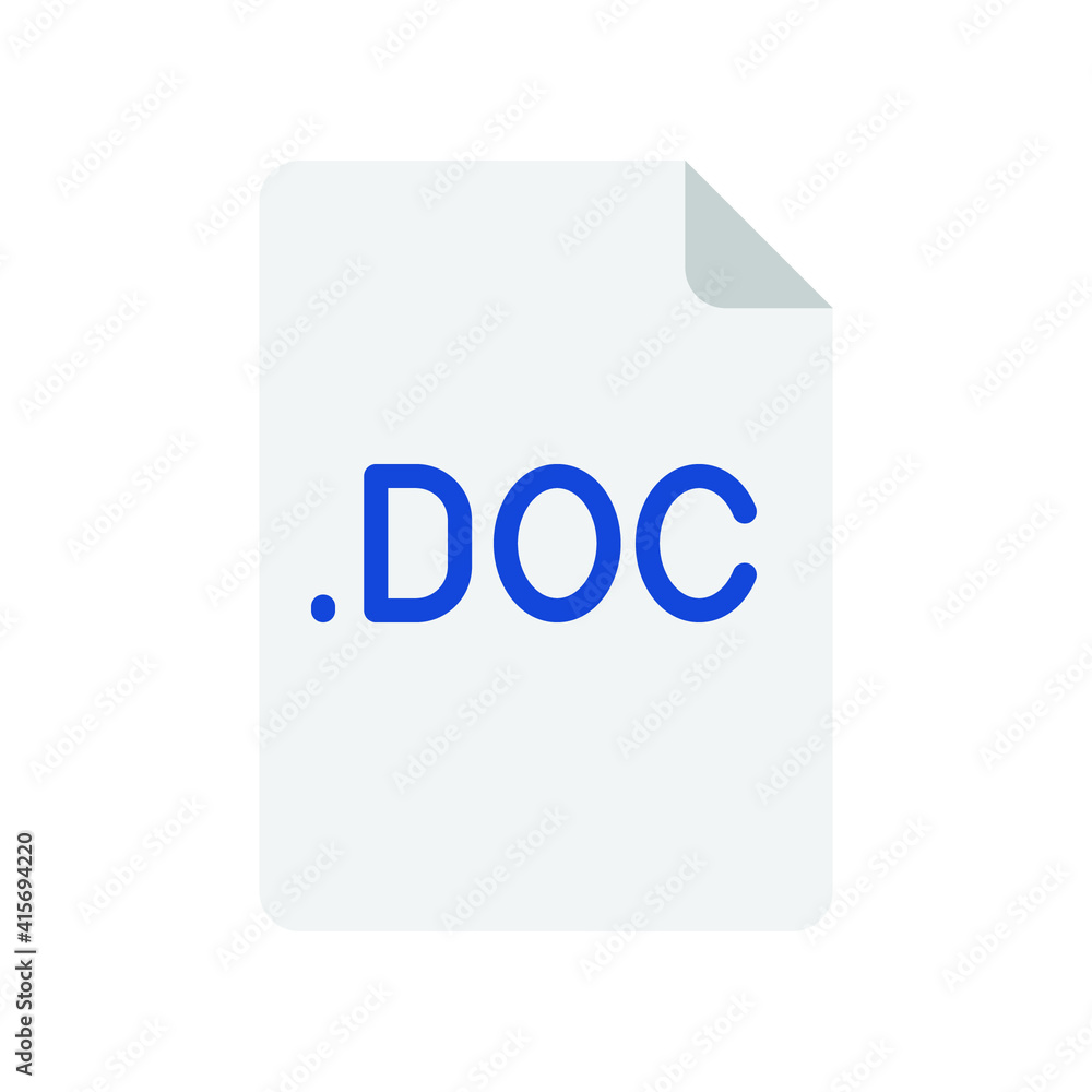 Poster doc file format flat icon. linear style sign for mobile concept and web design. simple color symbol.