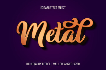 Luxury Gold Text Effect. Editable Bronze Font Style. Elegant Mettalic Editable Text Effect Templates Mockup