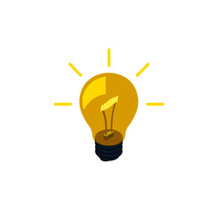 Light bulb vector