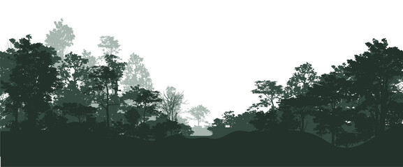 trees silhouettes