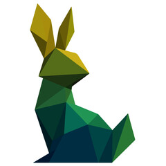 Abstract bunny vector illustration