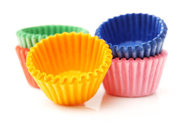 cupcake cups isolated