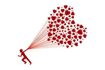 Creative love vector