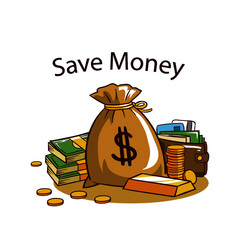 Save money vector design illustration