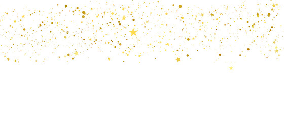 Celebration background template with confetti gold ribbons. luxury greeting rich card.