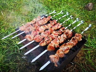 barbecue on the grill