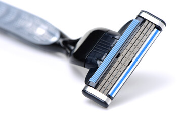 Shaving Razor on a White Background