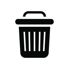 Recycle trash bin icon vector graphic illustration