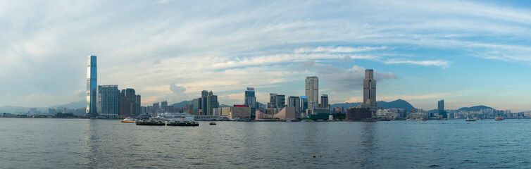 Fototapeta na wymiar Hong Kong Cityscape Skyline.