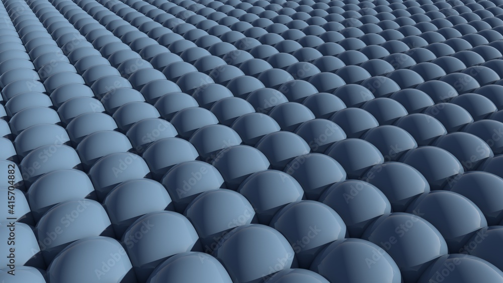 Poster abstract background from deep 3d spheres. rendering.