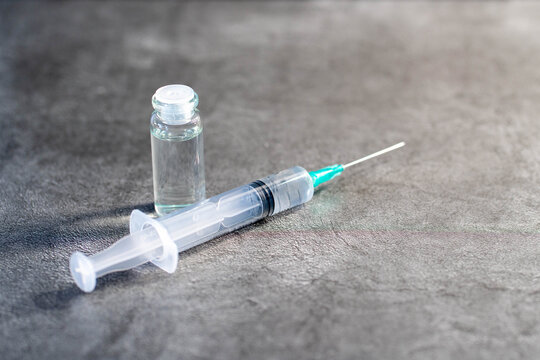 Vaccine and syringe injection. It use for prevention,immunization and treatment from corona virus infection novel coronavirus disease 2019,COVID-19,nCoV 2019 from Wuhan