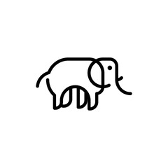Elephant Minimalist Creative Logo Design