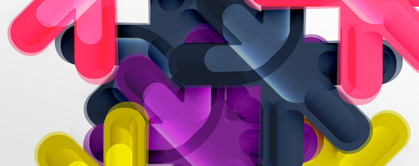 Fototapeta premium Abstract glossy crosses background for business or technology presentations, internet posters or web brochure covers