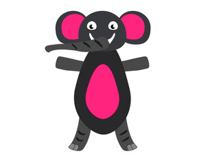 this is a colorful and sweet elephant drawn in EPS 10 format, can be used in school books and child guides.