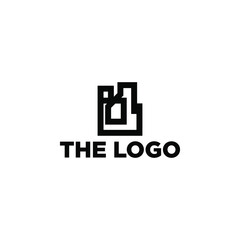 Abstract Geometric Logo Concept Vector. Abstract Simple Logo Template.