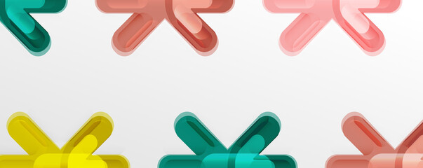 Obraz premium Abstract glossy crosses background for business or technology presentations, internet posters or web brochure covers