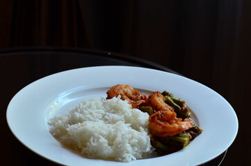 rice with shrimp