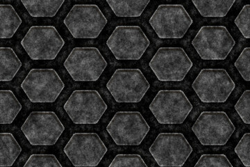 hexagon tile and pattern