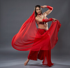 Arabic lady belly dancer