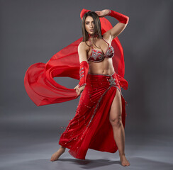 Arabic lady belly dancer