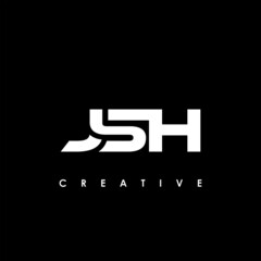 JSH Letter Initial Logo Design Template Vector Illustration