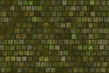 Fototapeta premium mossy stone and rock walls