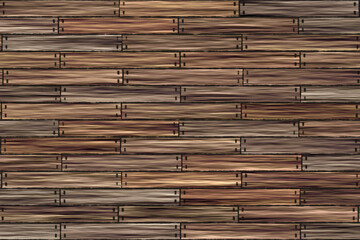 nailed plank tile design