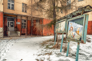 Exterior of old abandoned building