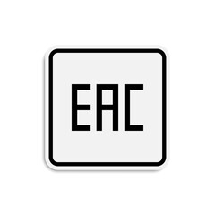 Product packaging symbol EAC. vector illustration