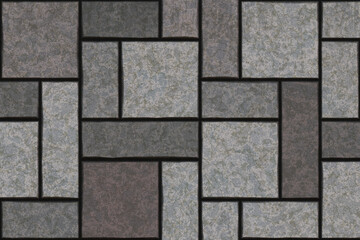 STONE TILE FLORAL AND DIES PATTERN