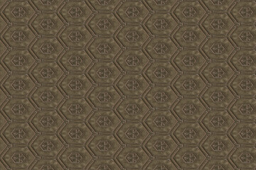 STONE TILE FLORAL AND DIES PATTERN