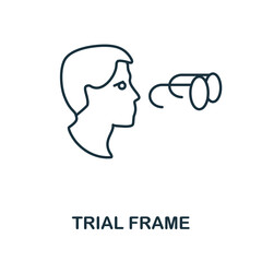 Trial Frame icon. Simple illustration from ophthalmology collection. Creative Trial Frame icon for web design, templates, infographics and more