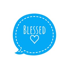 ''Blessed'' Lettering