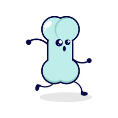 Bone run cute character illustration