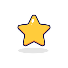 Star cute illustration simple yellow