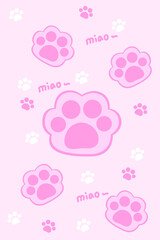 Cartoon cat scratching carpet vector design